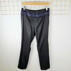 Gigli Made In Italy Beaded Waist Slim Vintage Evening Pants